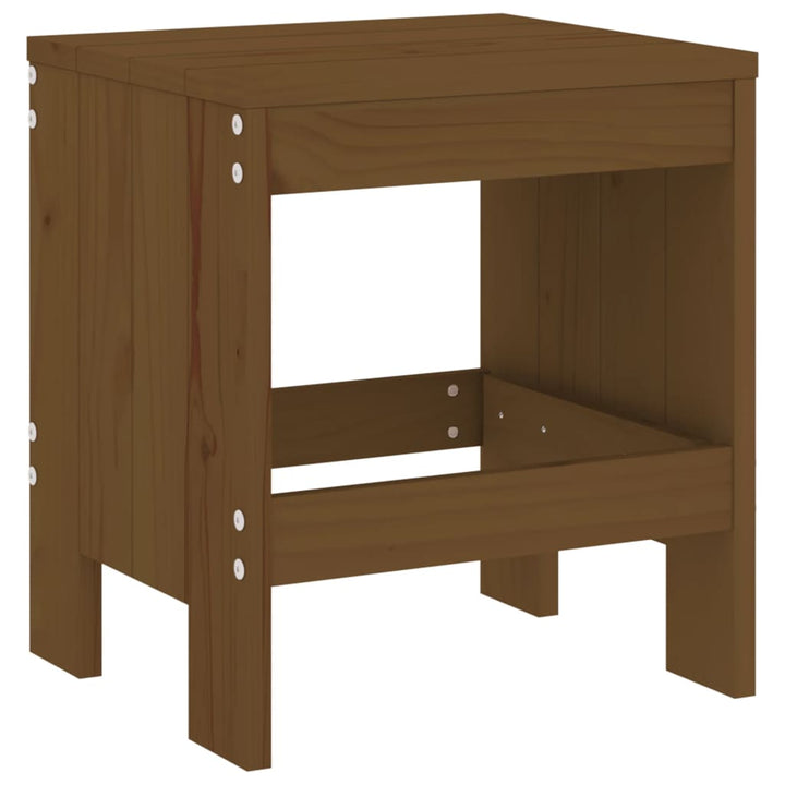 haveskamler 2 stk. 40x36x45 cm massivt fyrretræ gyldenbrun