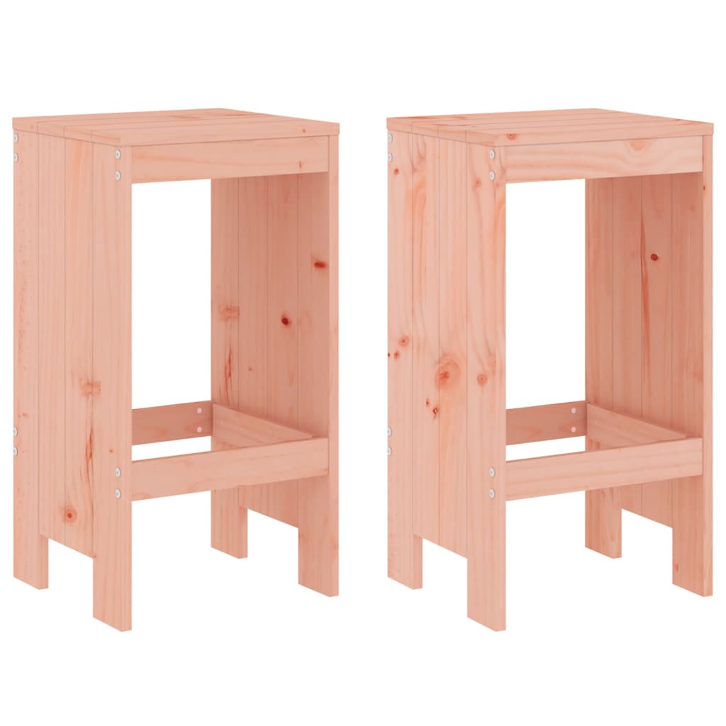 barstole 2 stk. 40x36x75 cm massivt douglasgran
