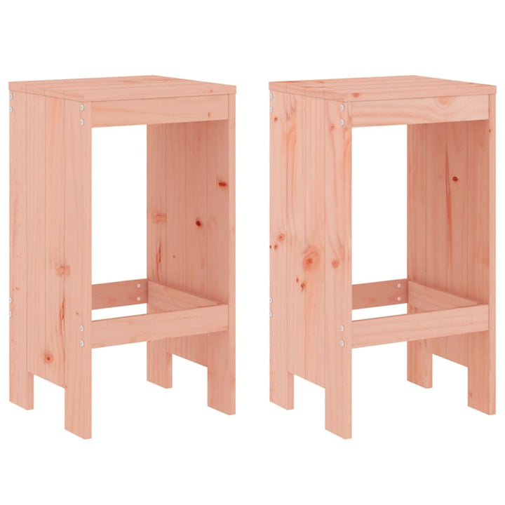 barstole 2 stk. 40x36x75 cm massivt douglasgran