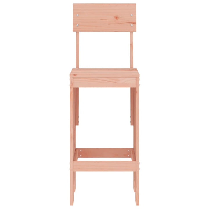 barstole 2 stk. 40x48,5x115,5 cm massivt douglasgran