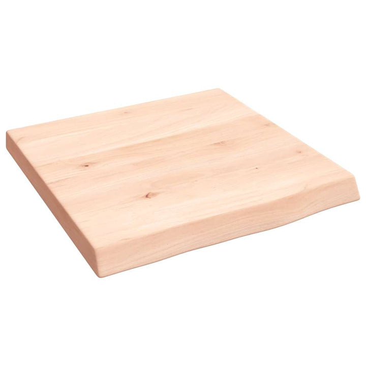 væghylde 40x40x(2-4) cm ubehandlet massivt egetræ