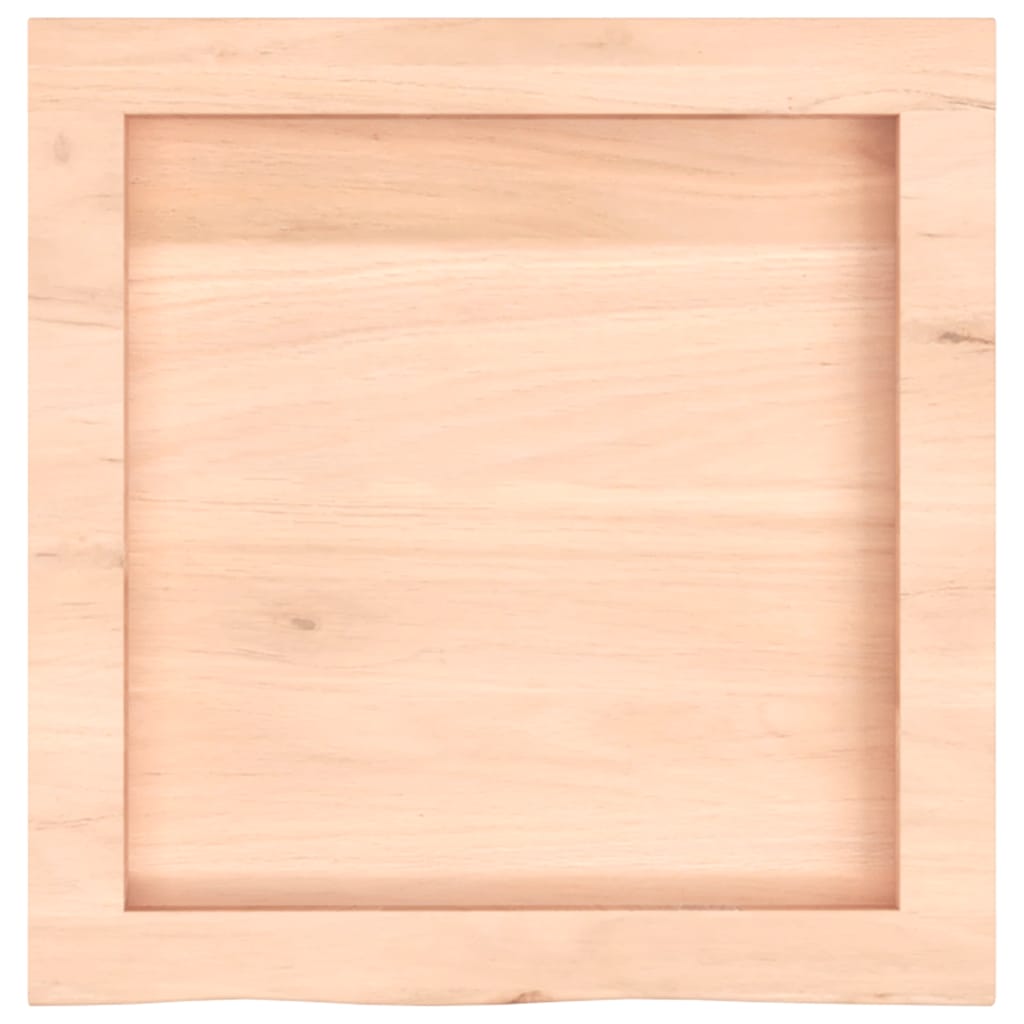 væghylde 40x40x(2-4) cm ubehandlet massivt egetræ