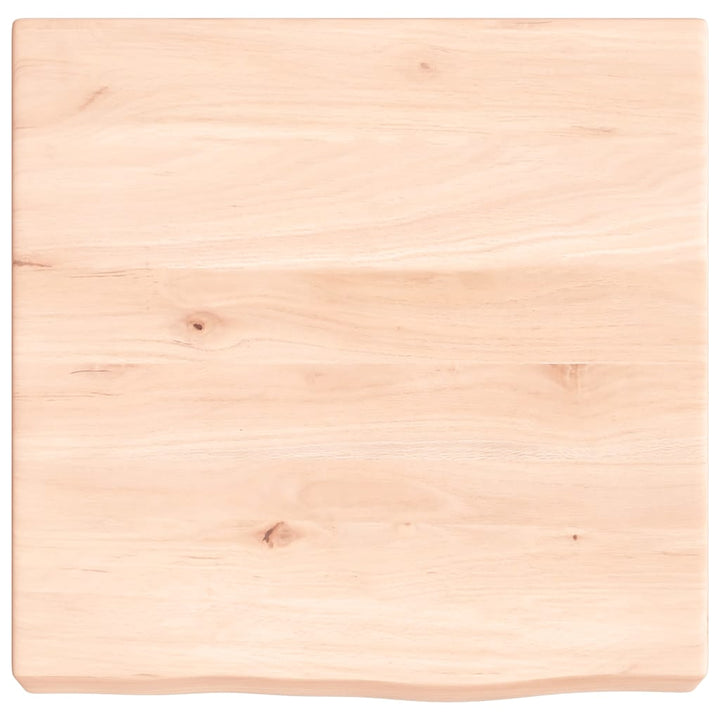 væghylde 40x40x(2-6) cm ubehandlet massivt egetræ