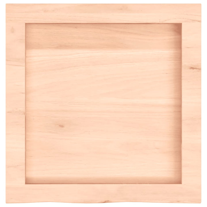 væghylde 40x40x(2-6) cm ubehandlet massivt egetræ