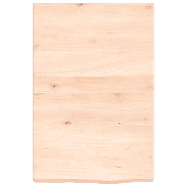 væghylde 40x60x(2-4) cm ubehandlet massivt egetræ