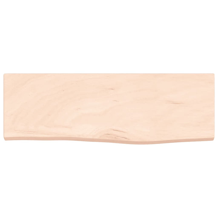 væghylde 60x20x2 cm ubehandlet massivt egetræ