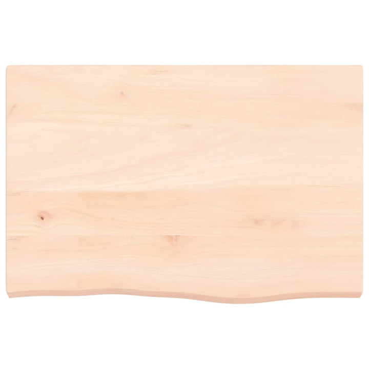 væghylde 60x40x(2-4) cm ubehandlet massivt egetræ