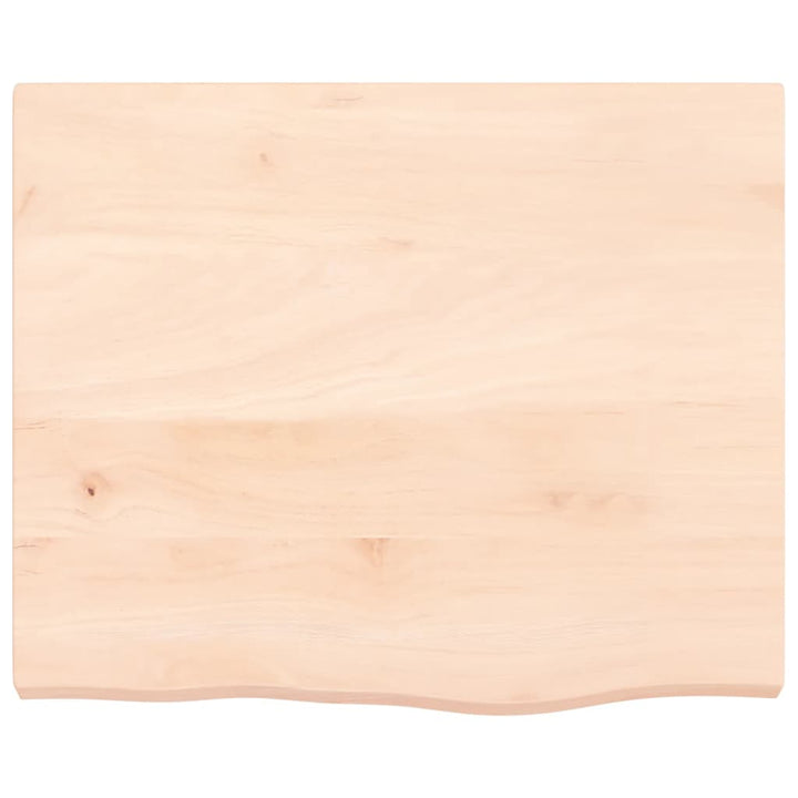 væghylde 60x50x(2-4) cm ubehandlet massivt egetræ
