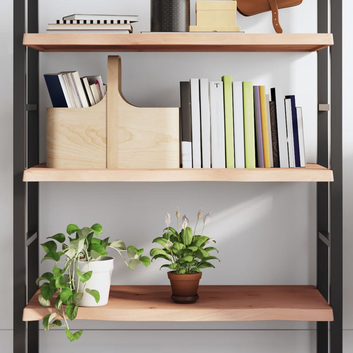 væghylde 80x40x(2-4) cm ubehandlet massivt egetræ