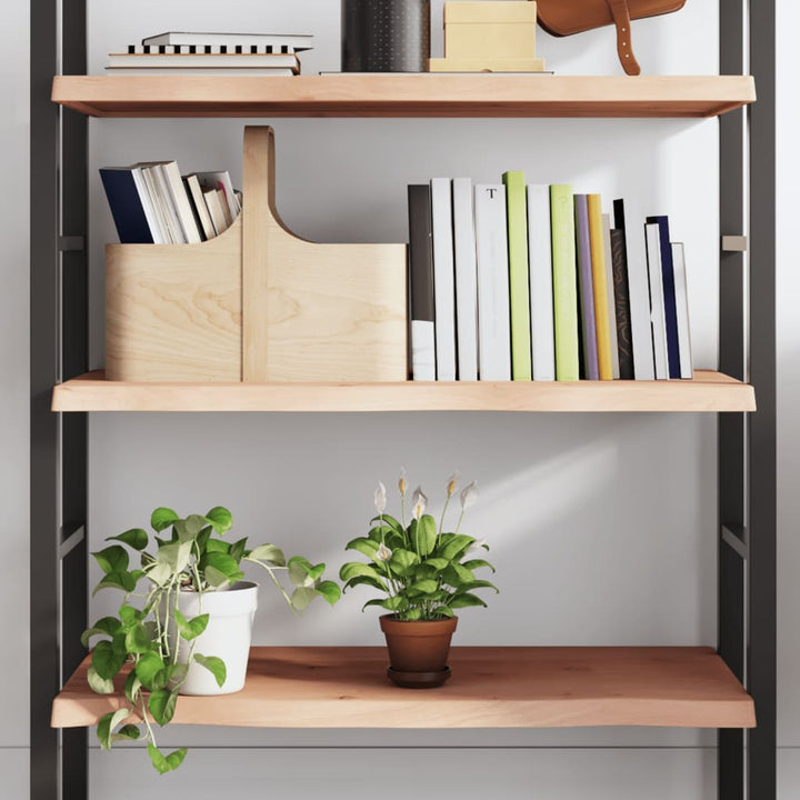 væghylde 80x50x(2-4) cm ubehandlet massivt egetræ