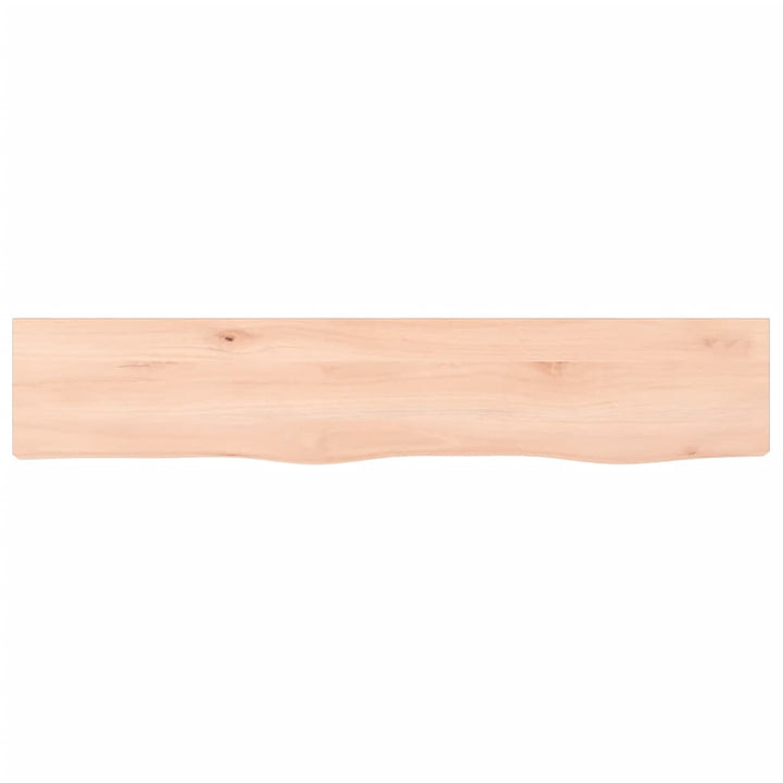 væghylde 100x20x4 cm ubehandlet massivt egetræ