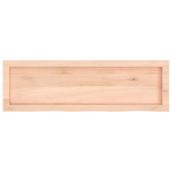 væghylde 100x30x(2-6) cm ubehandlet massivt egetræ