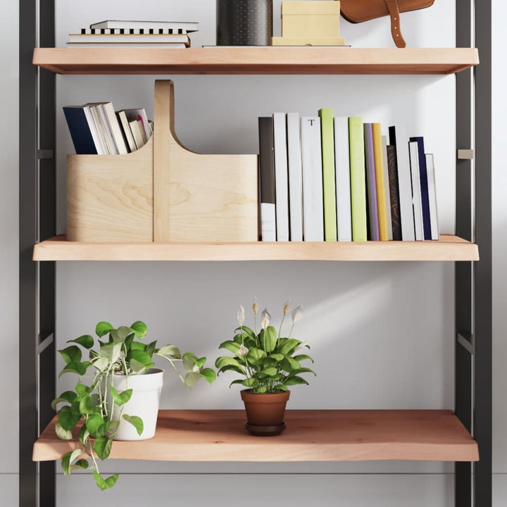 væghylde 100x40x(2-4) cm ubehandlet massivt egetræ