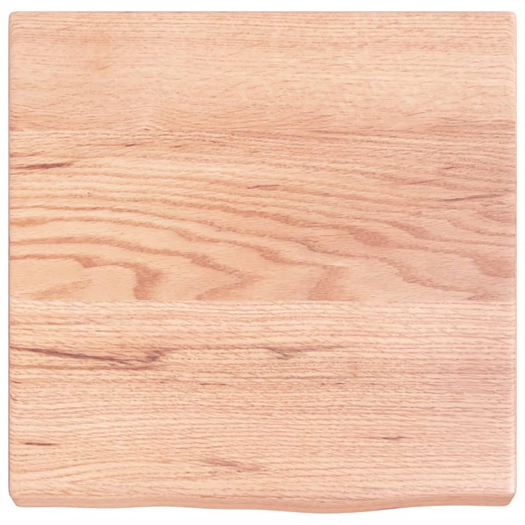 væghylde 40x40x(2-4) cm behandlet massivt egetræ lysebrun