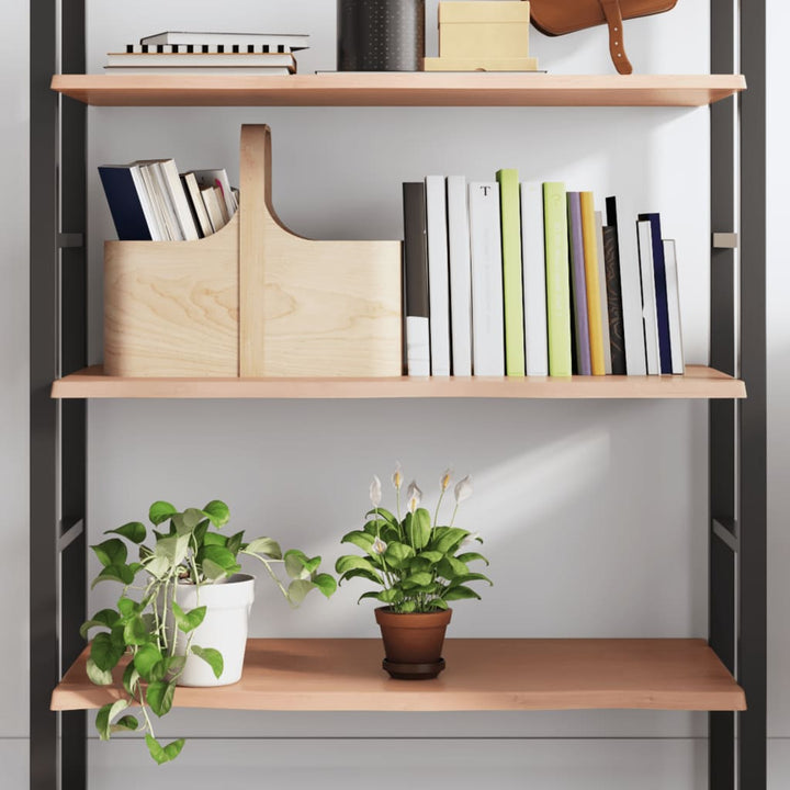 væghylde 80x50x2 cm behandlet massivt egetræ lysebrun