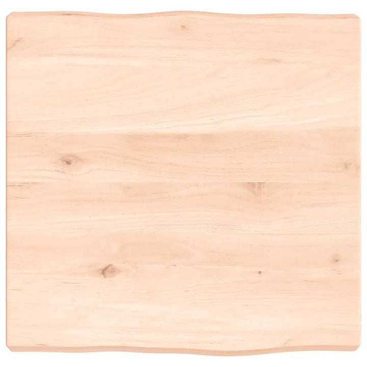 bordplade 40x40x(2-4)cm naturlig kant ubehandlet massivt træ