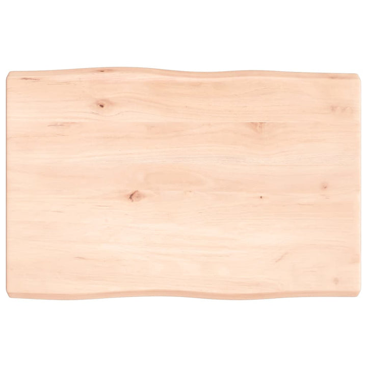 bordplade 60x40x(2-4)cm naturlig kant ubehandlet massivt træ