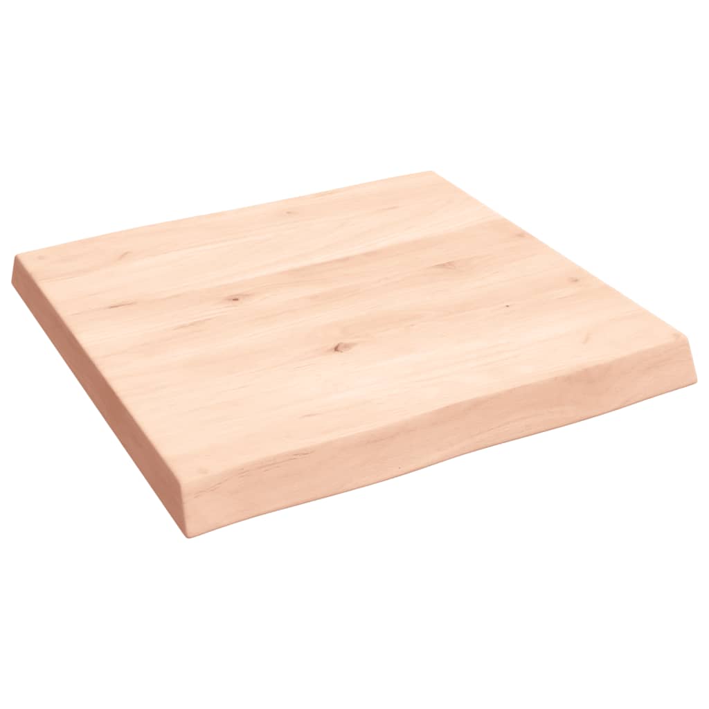 bordplade 60x60x(2-6)cm naturlig kant ubehandlet massivt træ