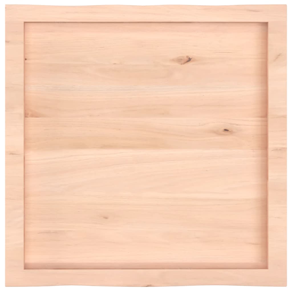 bordplade 60x60x(2-6)cm naturlig kant ubehandlet massivt træ