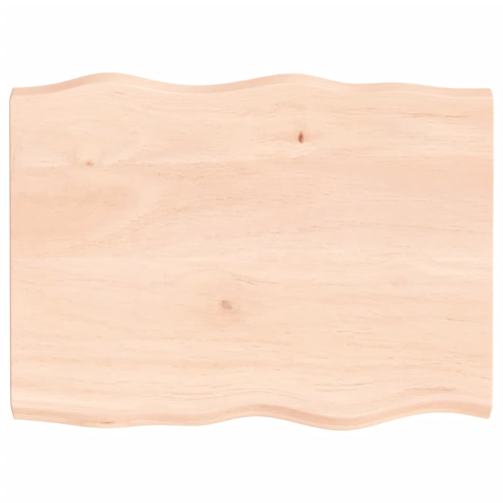 bordplade 80x60x(2-4)cm naturlig kant ubehandlet massivt træ