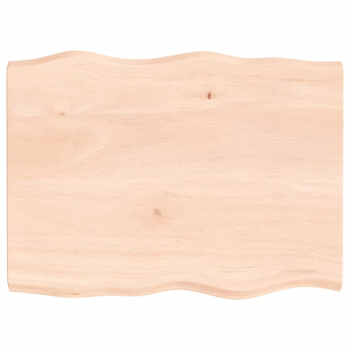 bordplade 80x60x(2-4)cm naturlig kant ubehandlet massivt træ