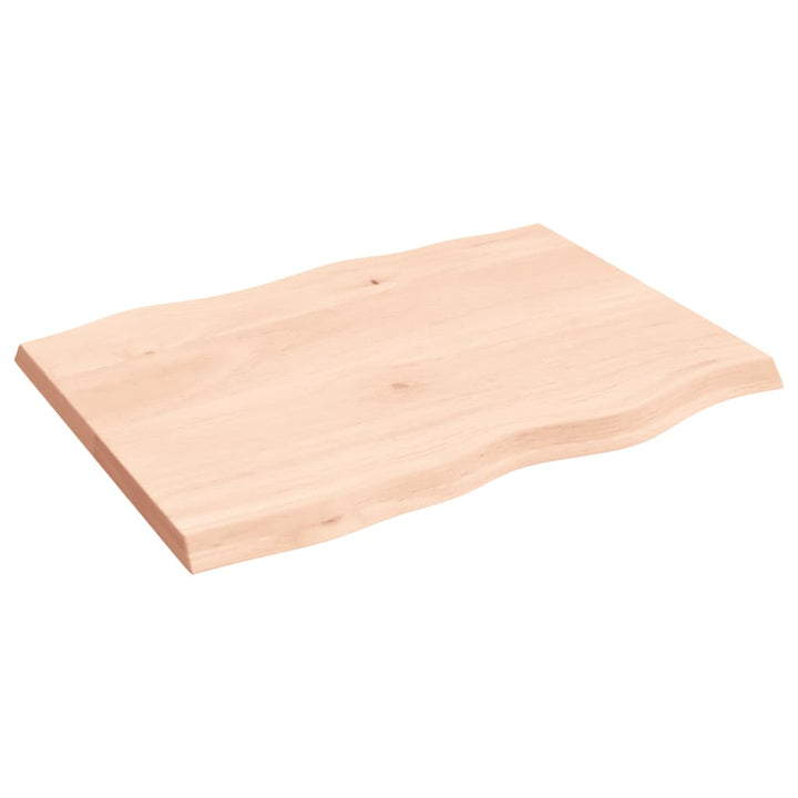 bordplade 80x60x(2-4)cm naturlig kant ubehandlet massivt træ