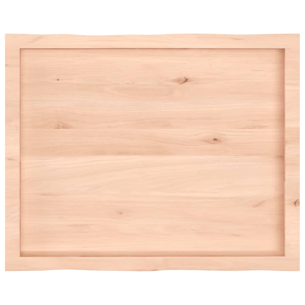 bordplade 80x60x(2-4)cm naturlig kant ubehandlet massivt træ