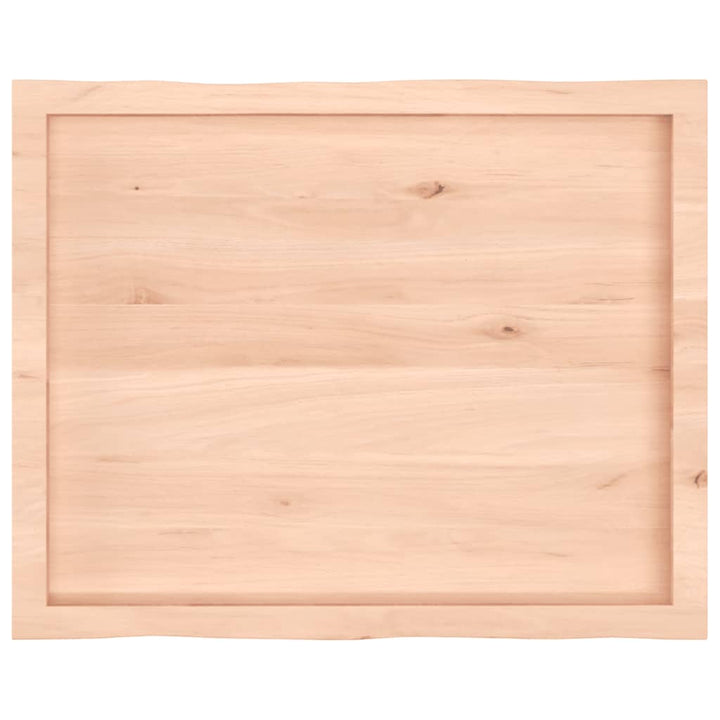 bordplade 80x60x(2-4)cm naturlig kant ubehandlet massivt træ