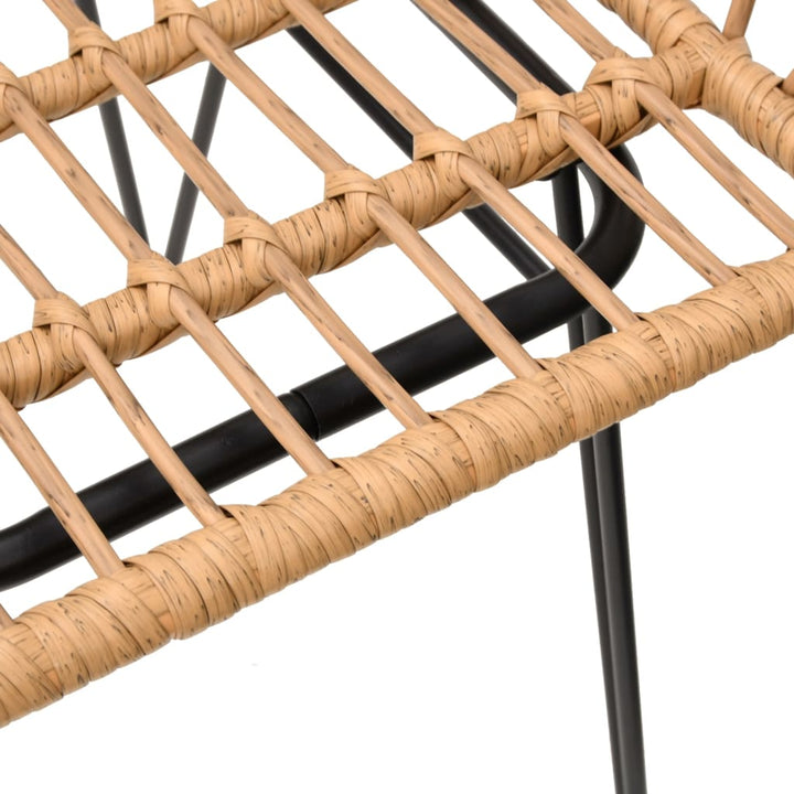 spisebordssæt til haven 5 dele polyrattan