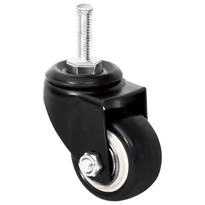 hjul til plantekasse 4 stk. 8x3,5x8 cm jern sort