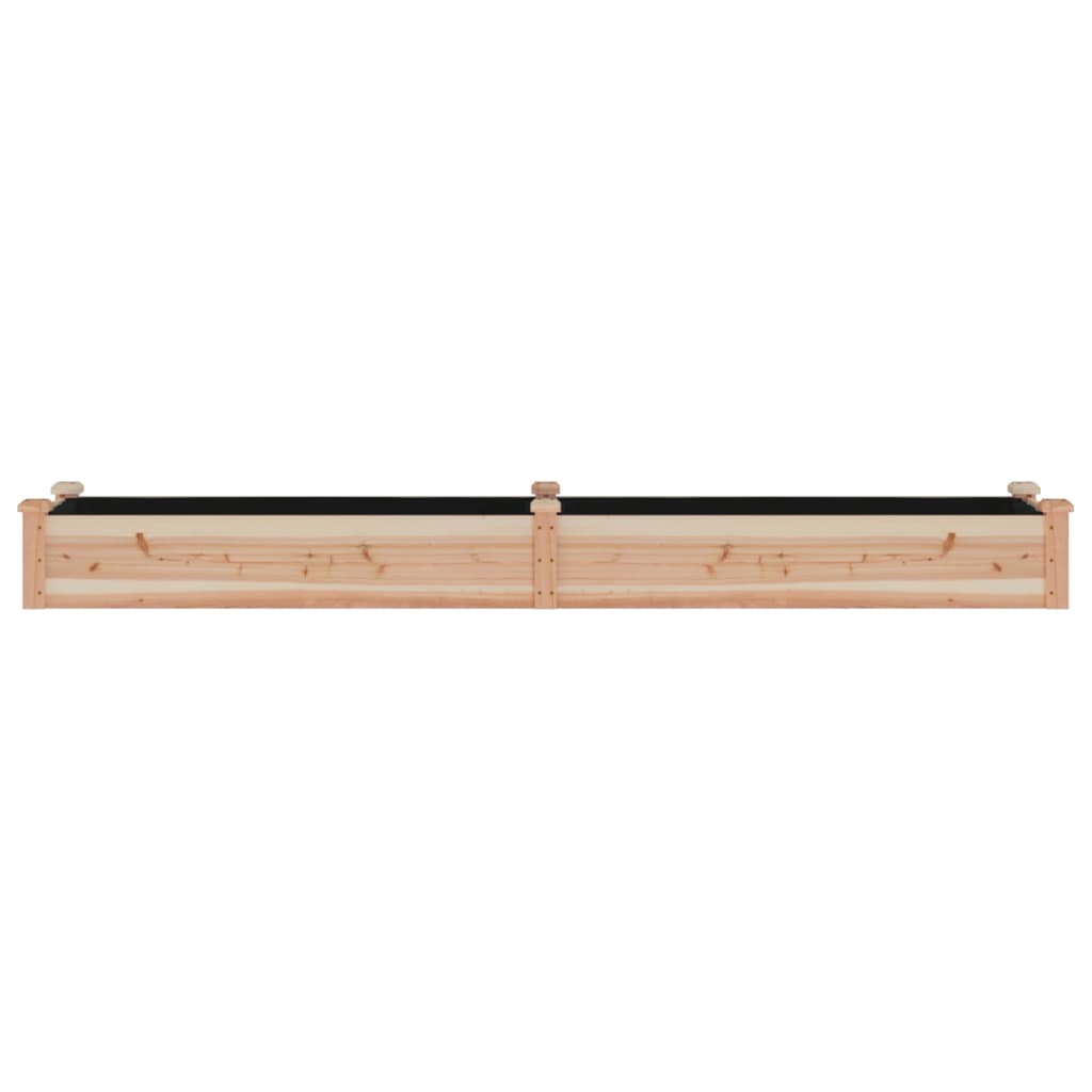 plantekasse med foring 240x45x25 cm massivt fyrretræ
