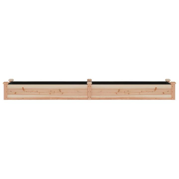 plantekasse med foring 240x45x25 cm massivt fyrretræ