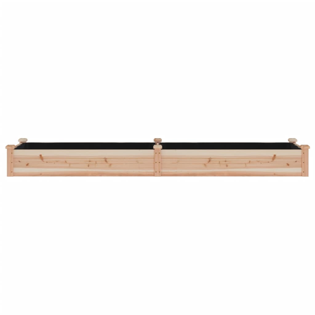 plantekasse med foring 240x60x25 cm massivt fyrretræ