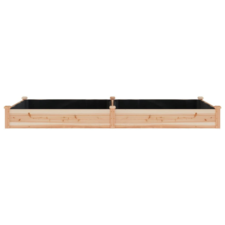 plantekasse med foring 240x120x25 cm massivt fyrretræ