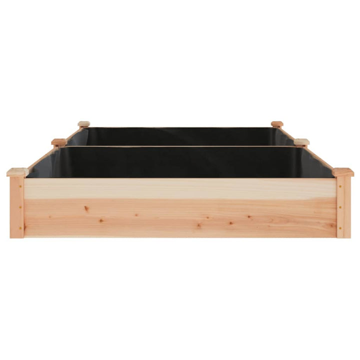 plantekasse med foring 240x120x25 cm massivt fyrretræ