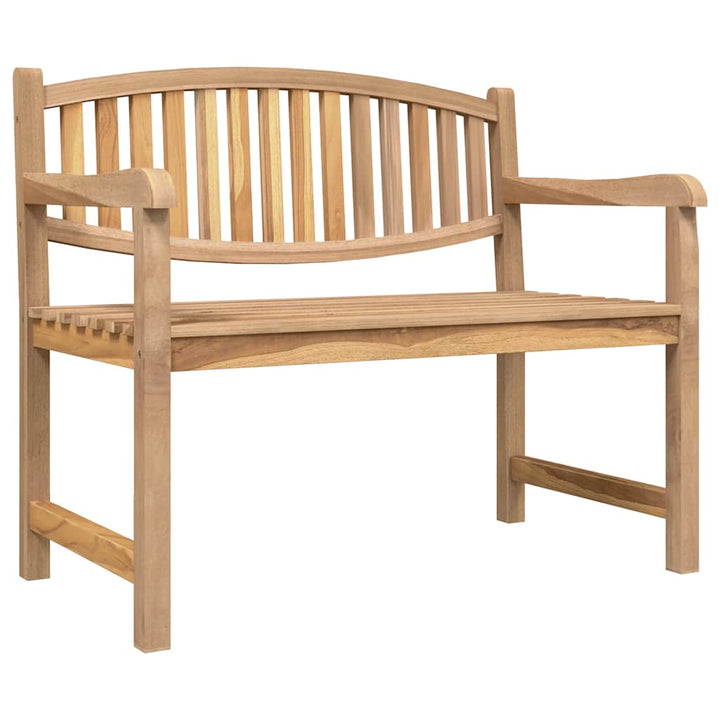 havebænk 114x59x87 cm massivt teaktræ