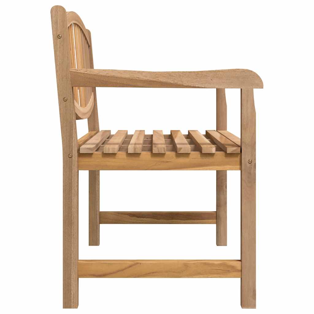 havebænk 114x59x87 cm massivt teaktræ