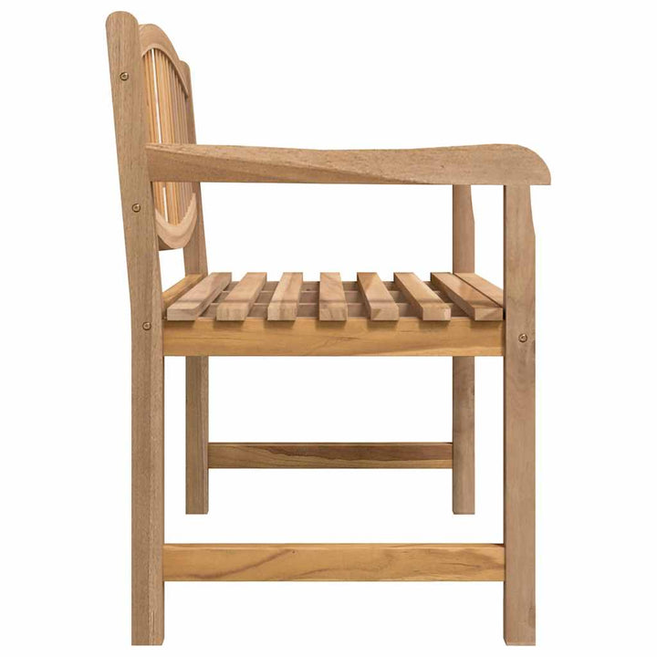 havebænk 114x59x87 cm massivt teaktræ