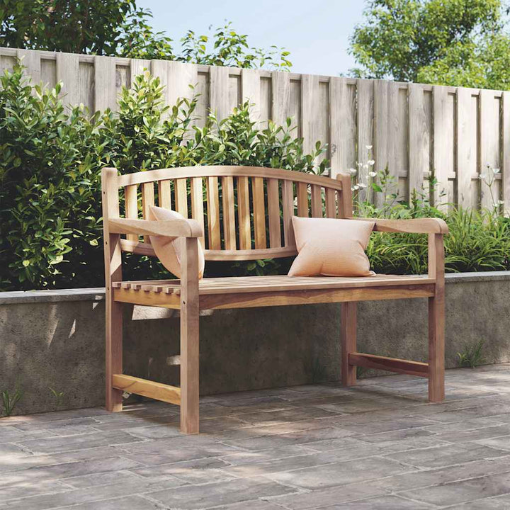 havebænk 114x59x87 cm massivt teaktræ