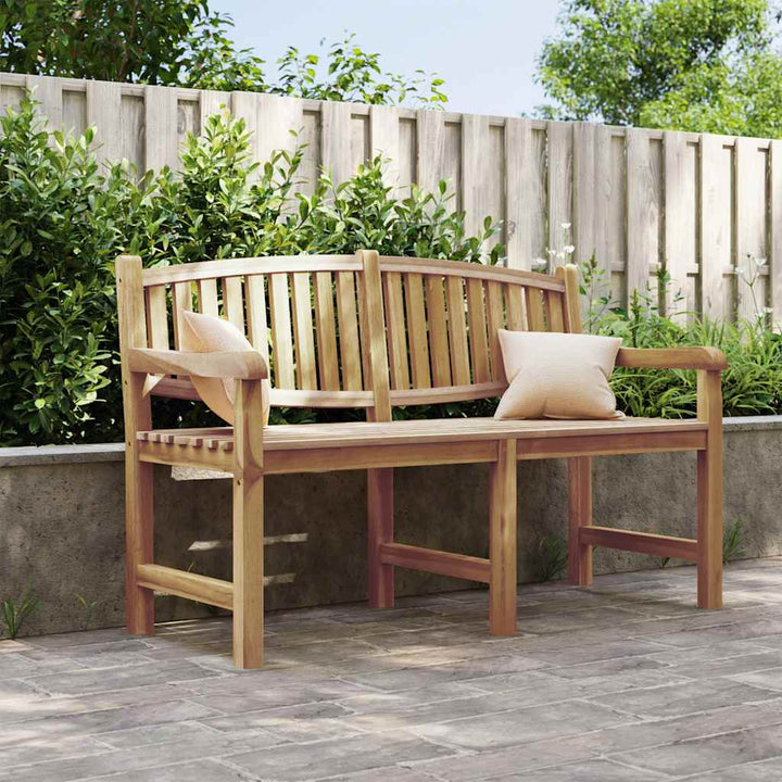 havebænk 149,5x60x90 cm massivt teaktræ