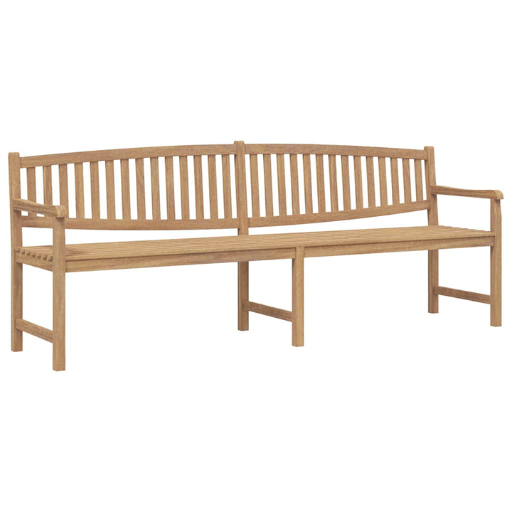 havebænk 228x59,5x90 cm massivt teaktræ