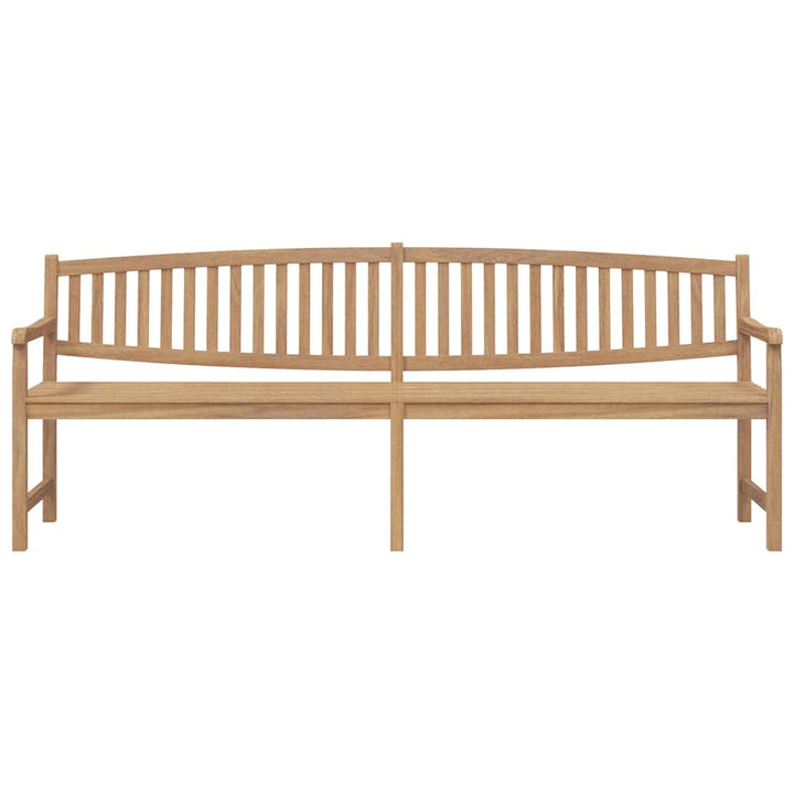 havebænk 228x59,5x90 cm massivt teaktræ