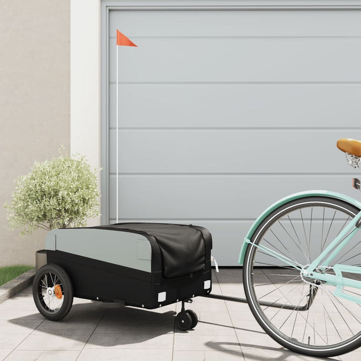 cykelanhænger 30 kg jern sort