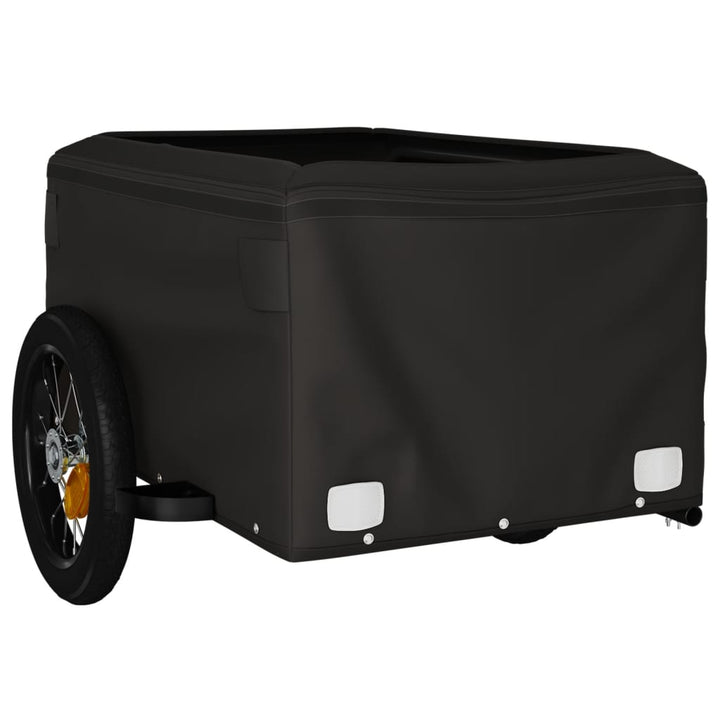 cykelanhænger 30 kg jern sort og gul