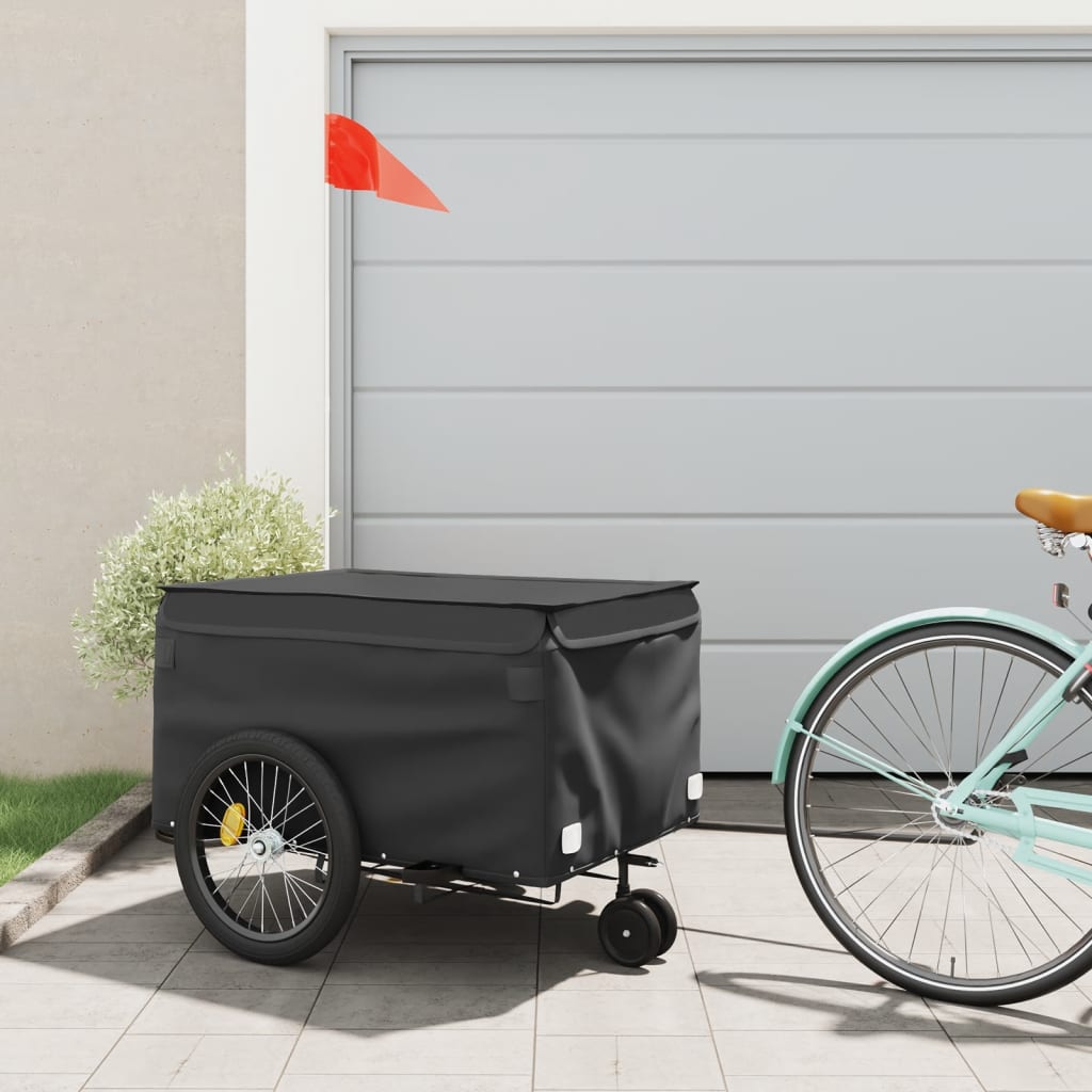 cykelanhænger 45 kg jern sort