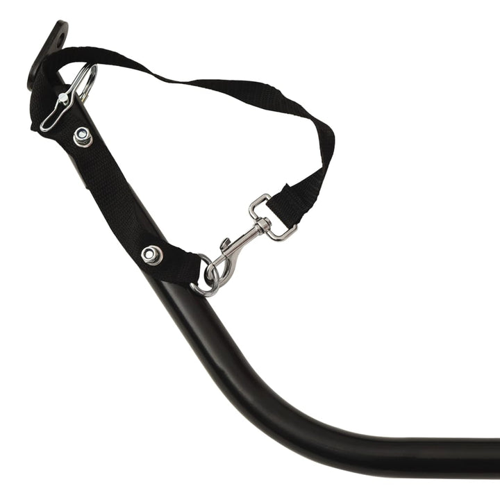 cykelanhænger 45 kg jern sort og blå