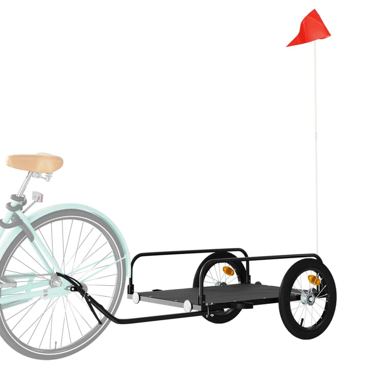 cykelanhænger 126x63x34 cm jern sort