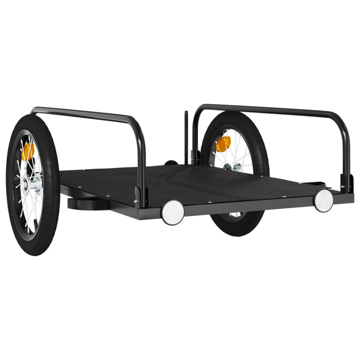 cykelanhænger 126x63x34 cm jern sort