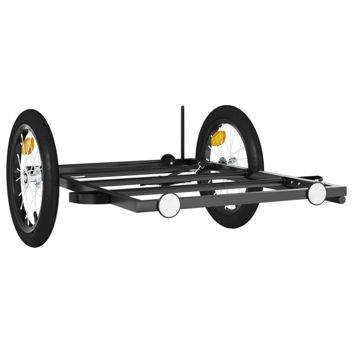 cykelanhænger 126x63x34 cm jern sort