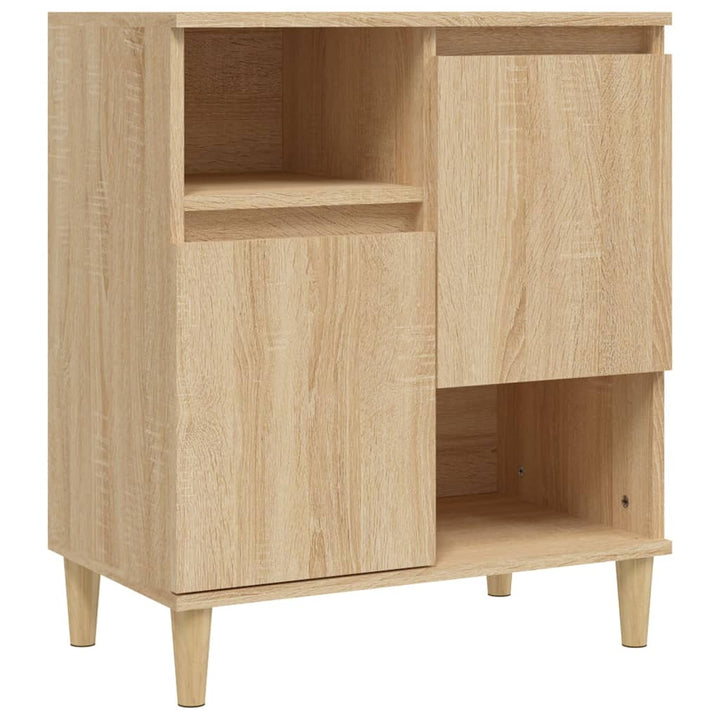 skænke 2 stk. 60x35x70 cm konstrueret træ sonoma-eg